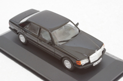 Mercedes 500SE (W126) 1979 black, WhiteBox 1:43
