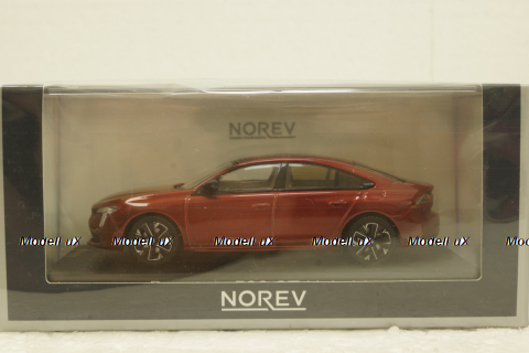 Peugeot 508 GT Hybrid 2023, elixir red, 475831,  Norev 1:43