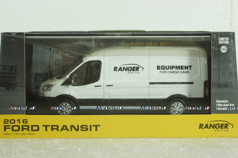 Ford Transit, 2016, white, 51044, Greenlight 1:43
