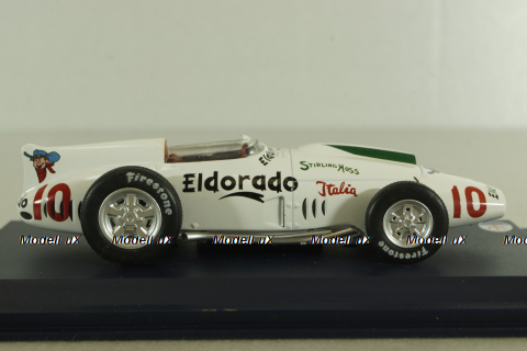 Maserati 420M/58 Eldorado 1958, white, Leo Models 1:43
