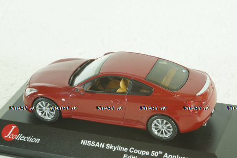 Nissan Skyline Coupe 50th Anniversary  2008 red, JC138,  J-Collection 1:43