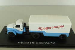 ГАЗ-51П с полуприцепом ПАЗ-744, SSM1436, SSM 1:43