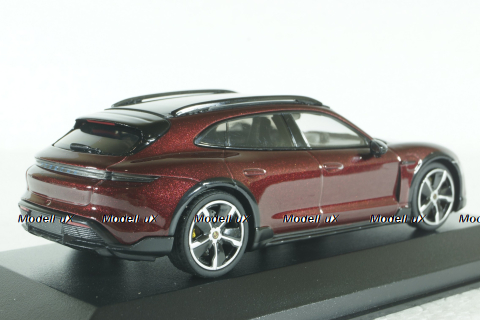 Porsche Taycan Cross Tourismo Turbo S 2021, red metallic, 410069300, Minichamps 1:43