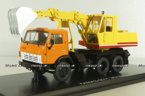 Камаз-5511, экскаватор ЭO-3532, SSM1455, SSM 1:43