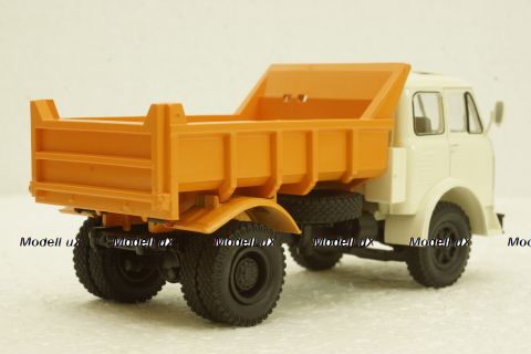 Маз-503Б самосвал белый/оранжевый, Н756, Наш Автопром 1:43