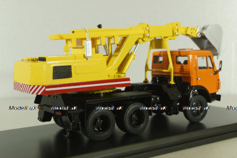 Камаз-5511, экскаватор ЭO-3532, SSM1455, SSM 1:43