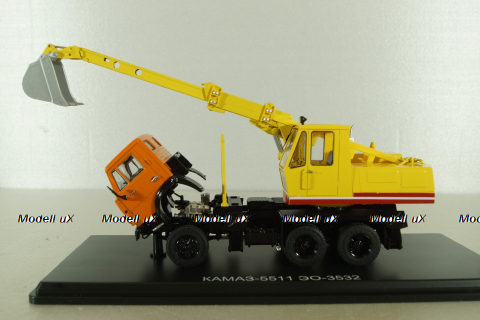 Камаз-5511, экскаватор ЭO-3532, SSM1455, SSM 1:43