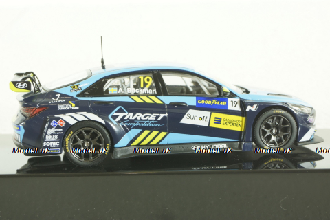 Hyundai Elantra N TCR #19, Target Competition WTCR Portugal A.Backman 2021, GTM158B, IXO 1:43