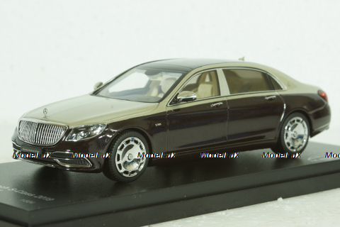 Mercedes-Maybach S-Class, (W222) 2019, black-silver, 420107, Almost Real 1:43