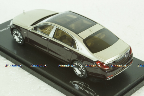 Mercedes-Maybach S-Class, (W222) 2019, black-silver, 420107, Almost Real 1:43
