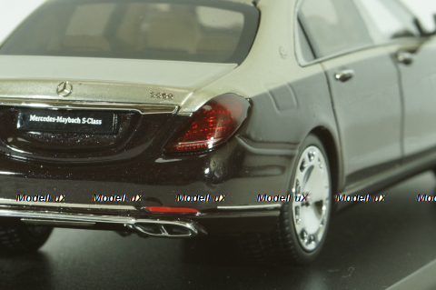Mercedes-Maybach S-Class, (W222) 2019, black-silver, 420107, Almost Real 1:43