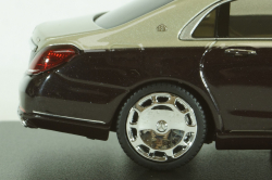 Mercedes-Maybach S-Class, (W222) 2019, black-silver, 420107, Almost Real 1:43