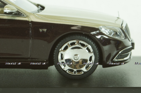 Mercedes-Maybach S-Class, (W222) 2019, black-silver, 420107, Almost Real 1:43