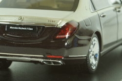 Mercedes-Maybach S-Class, (W222) 2019, black-silver, 420107, Almost Real 1:43