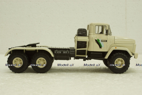 Краз-6446 тягач, белый, Н736, Наш Автопром 1:43