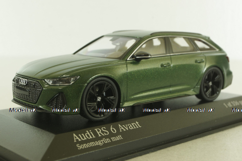 Audi RS6 (C8)  Avant 2019 Matte Green, 410018017, Minichamps 1:43