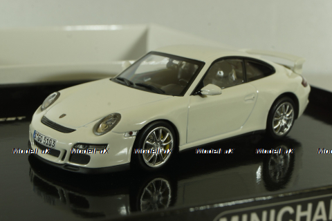 Porsche 911 GT3 (997.1) 2006, white, 25th Anniversary, 400065402, Minichamps 1:43