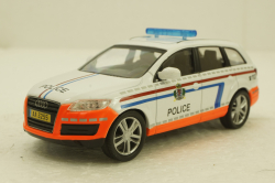 Audi Q7, police, Deagostini 1:43