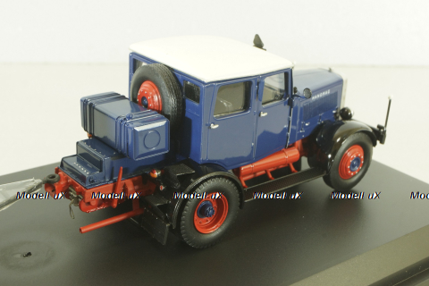 Hanomag ST 100 with trailer, blue, 02894, Schuco 1:43