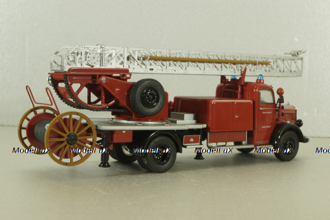 Mercedes L 6600  fire ladder 1951, blue,  03091, Schuco 1:43