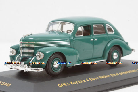Opel Kapitan 4-door sedan (first generation) green, MUS048, IXO Museum 1:43