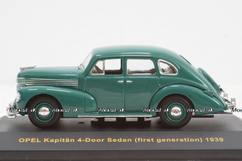 Opel Kapitan 4-door sedan (first generation) green, MUS048, IXO Museum 1:43