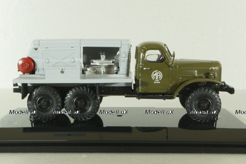 Зил-157 ПКС, передвижная компрессорная станция, 1982 г., зеленый/серый, 115707, DiP Models 1:43