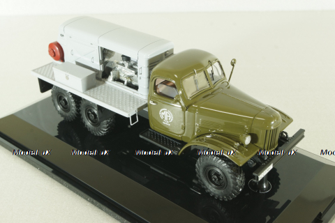 Зил-157 ПКС, передвижная компрессорная станция, 1982 г., зеленый/серый, 115707, DiP Models 1:43