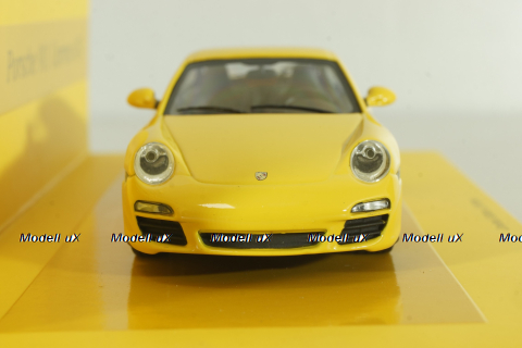 Porsche 911 Carrera 4S (997) 2008 yellow, "LINEA GIALLO No 1" 436066420, Minichamps 1:43