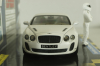 Bentley Continental Super Sport 2007 TopGear with figure of Stig, matt white, 519431390, Minichamps 1:43