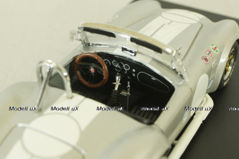 Shelby Cobra 427 S/C Racing 1965, silver, 03012S, Kyosho 1:43