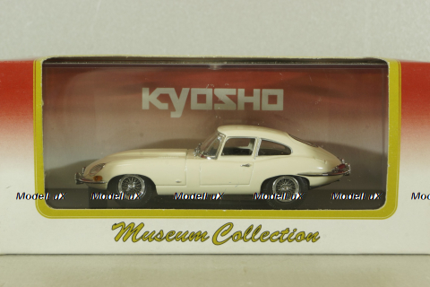 Jaguar E-Type Coupe 1961, white, 03062W, Kyosho 1:43