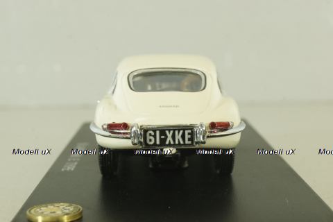 Jaguar E-Type Coupe 1961, white, 03062W, Kyosho 1:43
