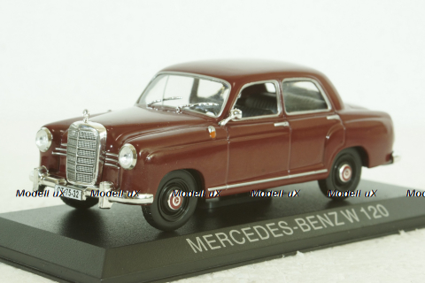 Mercedes W120, dark red, LEGENDARNI AUTOMOBILY MINULE ERY 1:43