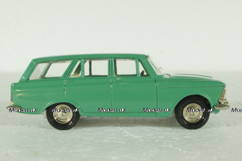 Москвич-427, А4, зеленый, 2 зажима, Тантал/Радон 1:43