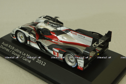 Audi R18 ultra 24h Le Mans 2012 #3 Dumas / Duval / Gené, 5021200253, Spark 1:43