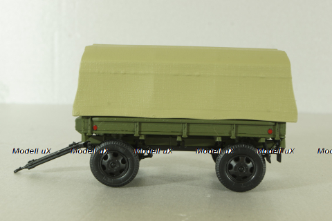 Прицеп 2-ПН-2 хаки (с дугами и тентом), 600203, DiP Models 1:43