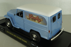 Willys Jeep Station wagon 1955, blue, 92858A, Lucky Die Cast, 1:18