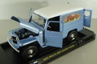 Willys Jeep Station wagon 1955, blue, 92858A, Lucky Die Cast, 1:18