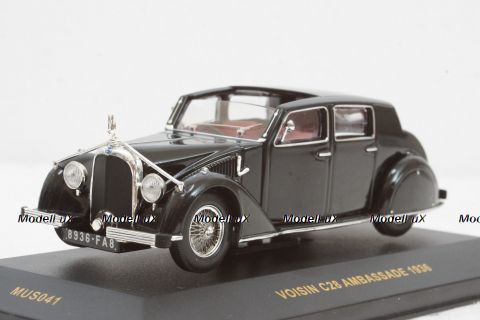 Voisin C28 Ambassade 1936 black, MUS041, IXO Museum 1:43