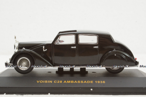 Voisin C28 Ambassade 1936 black, MUS041, IXO Museum 1:43