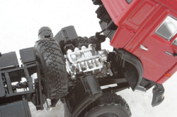 Камаз-44108 6х6 тягач, червоний, АвтоИстория 1:43