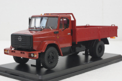 Зил-4331, бортовой, красный, SSM1048, SSM 1:43