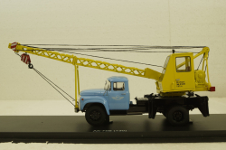 Зил-130 АК-75 (130) Автокран , желтый/голубой, SSM1098, SSM 1:43
