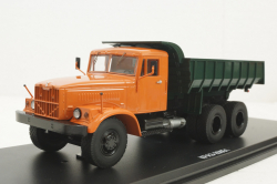 Краз-256Б1, самосвал, оранжевый/зеленый, SSM1086, SSM 1:43