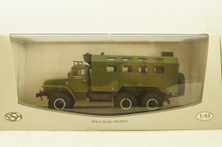 Урал-375, кунг, хаки, SSM1277, SSM 1:43