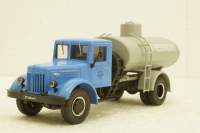 АЦ-8-200 Маз-200, топливозоправщик, син/сер,  Автолегенды СССР, Грузовики, Конверсии 1:43