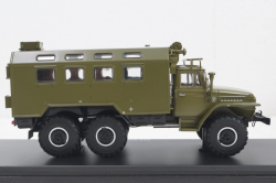 Урал-375, кунг, хаки, SSM1277, SSM 1:43