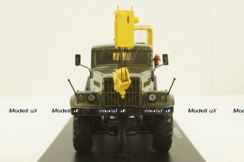 Краз-255Б1 КС-3575 Автокран, хаки/желтый, SSM1185, SSM 1:43