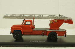 Газ-52 АЛ-18, пожарная автолестница, SSM1496, SSM 1:43